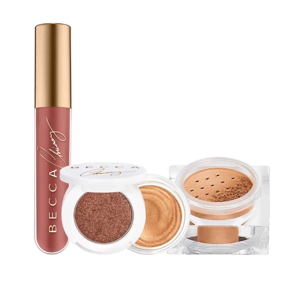 BRAND NEW BECCA x CRISSY 4 Cosmetic Items 3Pc Make-up Kit "Cravings Glow Recipe" - Picture 2 of 10
